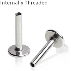 10 Pcs 316L Surgical Steel Internally Threaded Labret Post Package