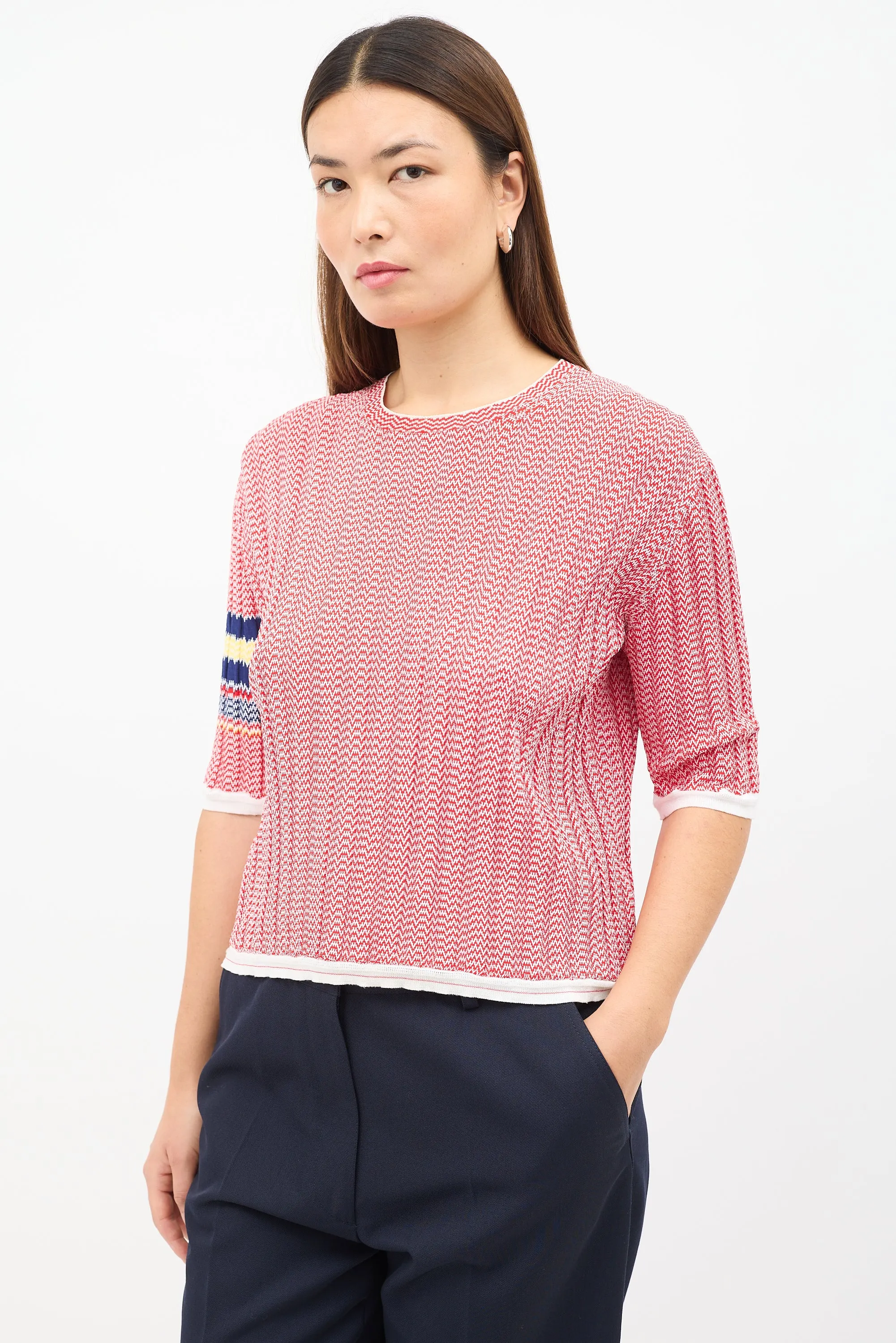 2015 Chevron Knit Top