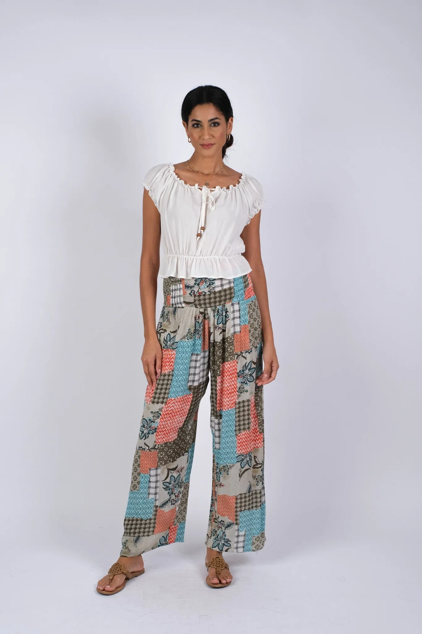 225024 Bohemian Blockprint Bliss Pants