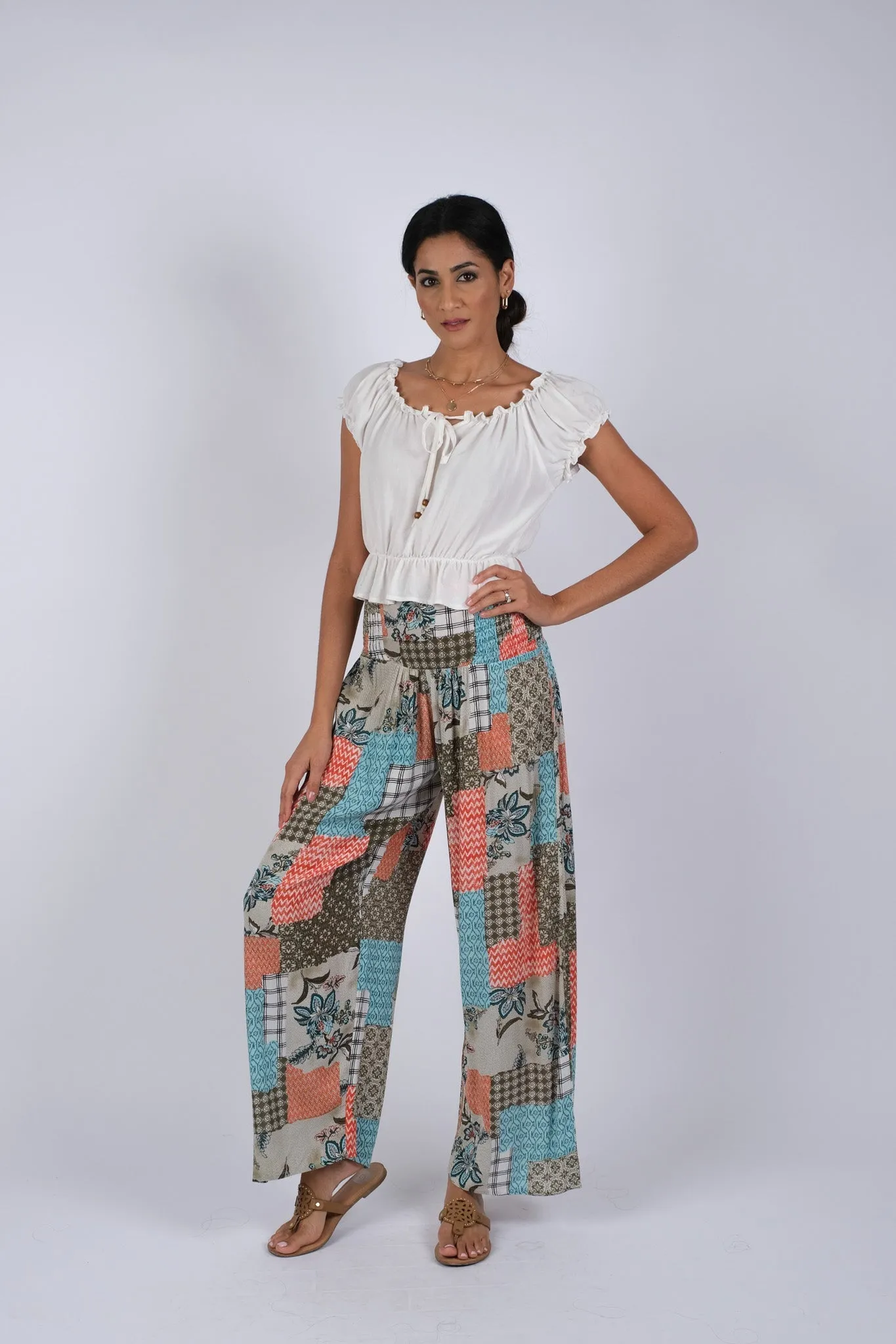 225024 Bohemian Blockprint Bliss Pants