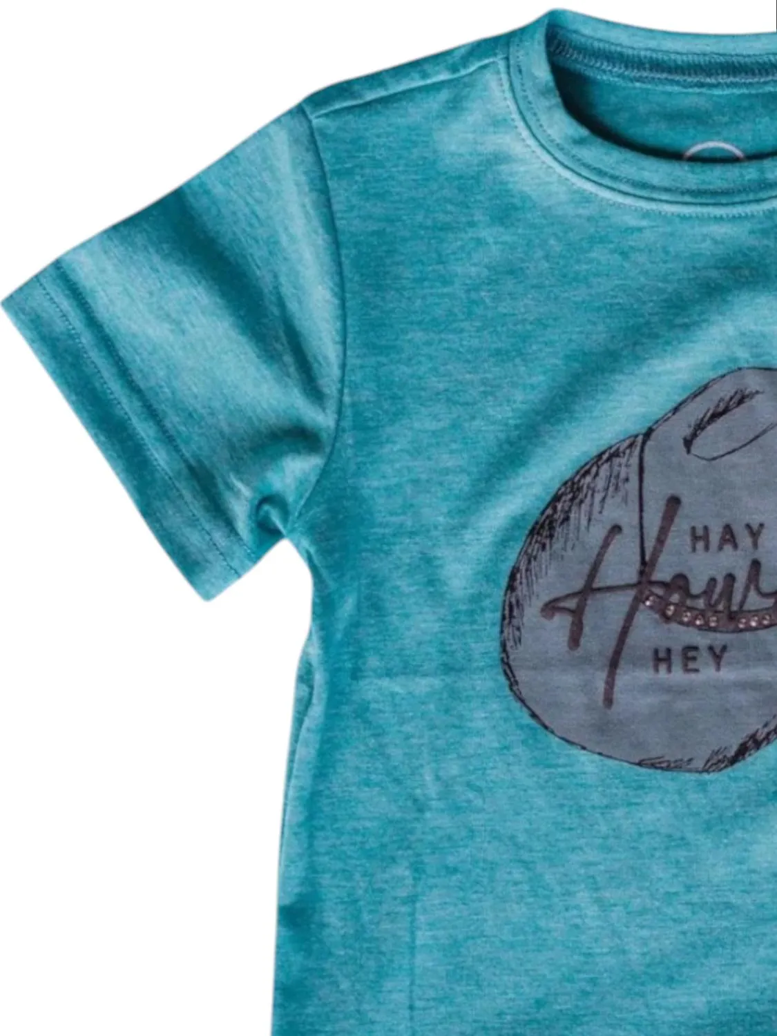 2Flyco - Girl's Hey Howdy Tee Teal