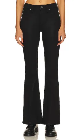 7 For All Mankind High Waisted Ali in Black