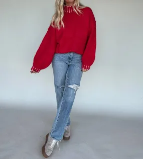 &Merci - Carrie Oversized Mock Neck Sweater
