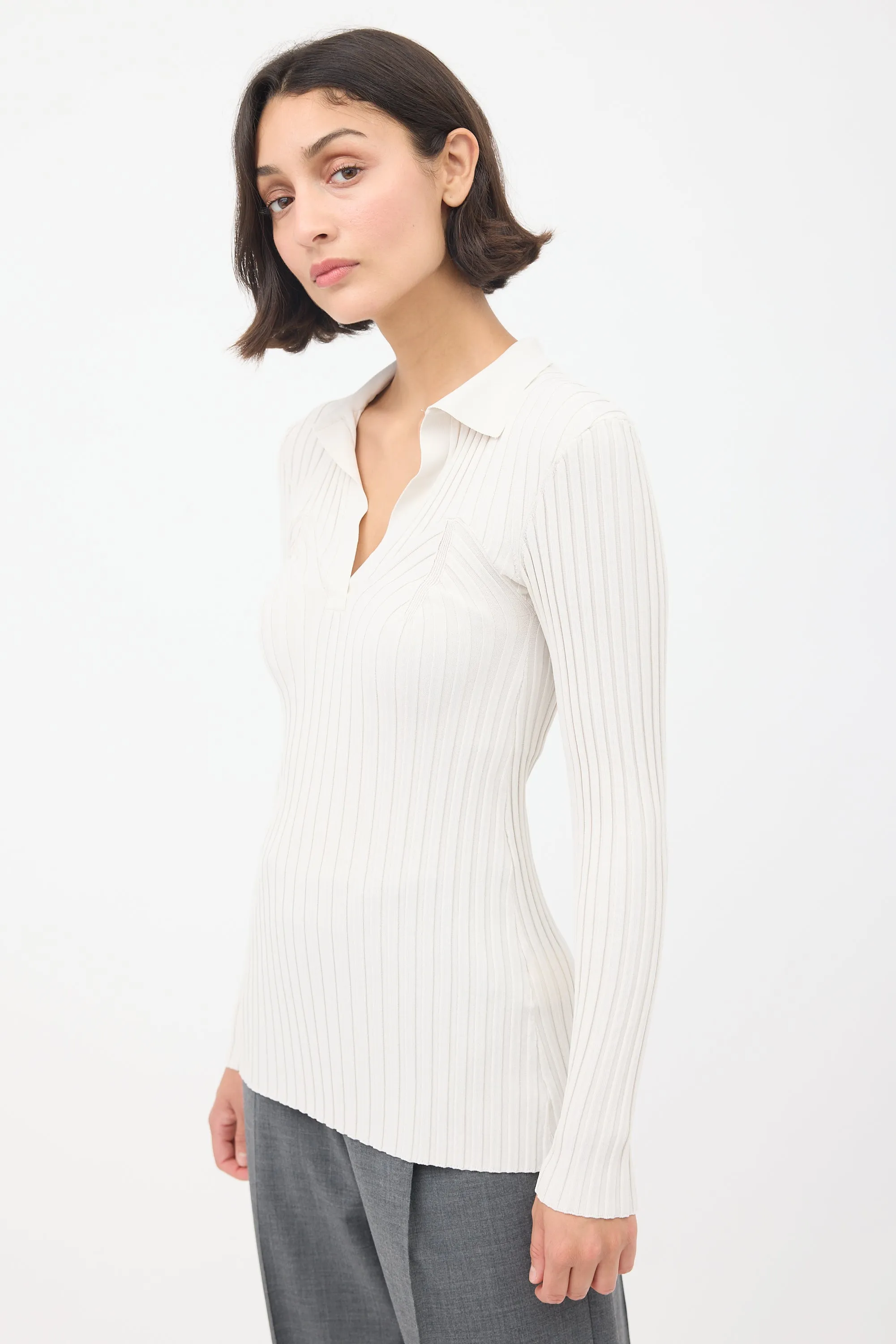 Arradon Ribbed Knit Top