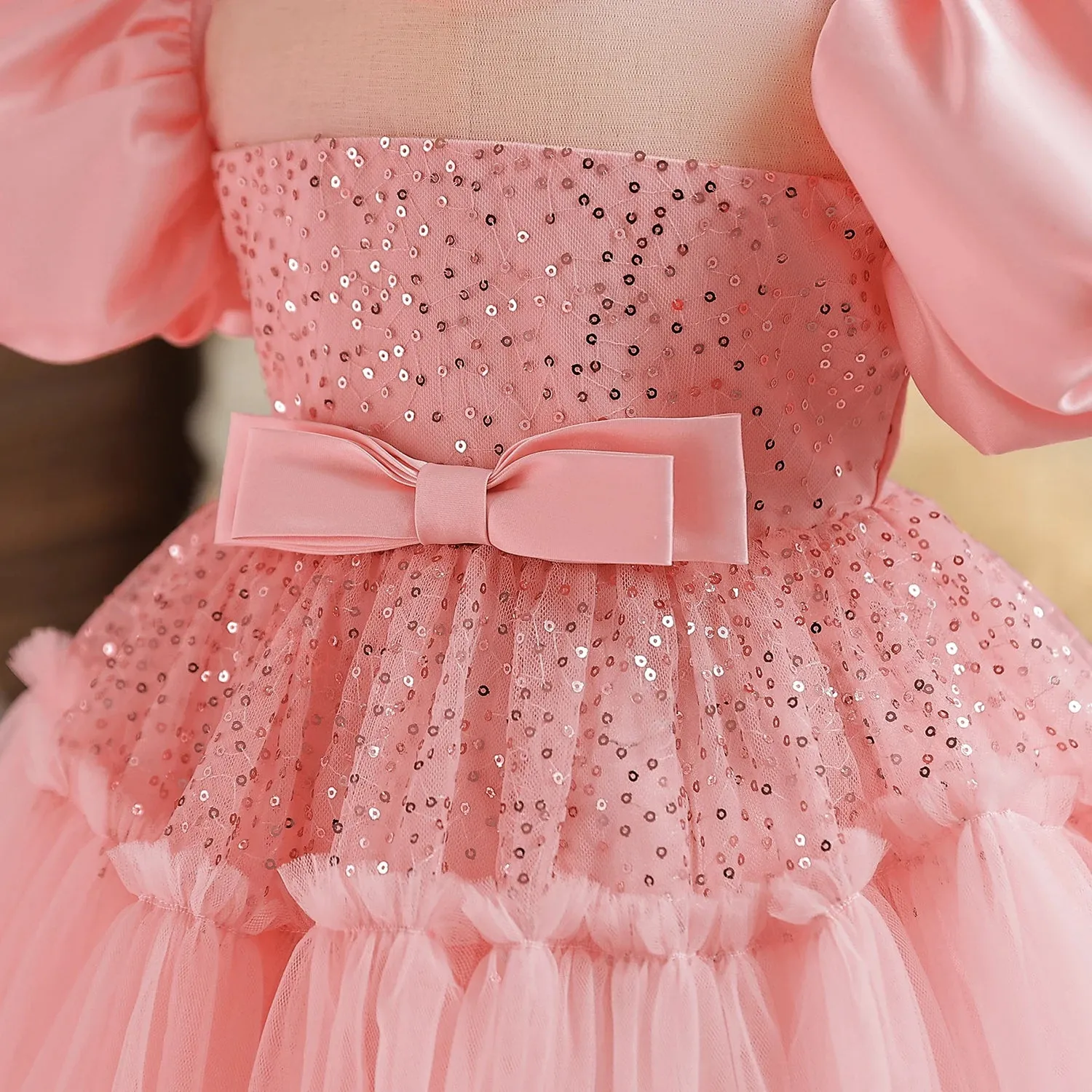Baby Dresses For Girls Kids Wedding Bridesmaid Dresses Toddler Tulle Birthday Princess Party Dress Infant Outfits