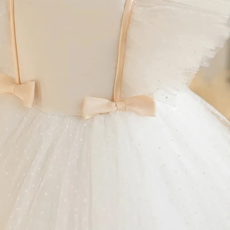 Baby Dresses For Girls Kids Wedding Bridesmaid Dresses Toddler Tulle Birthday Princess Party Dress Infant Outfits