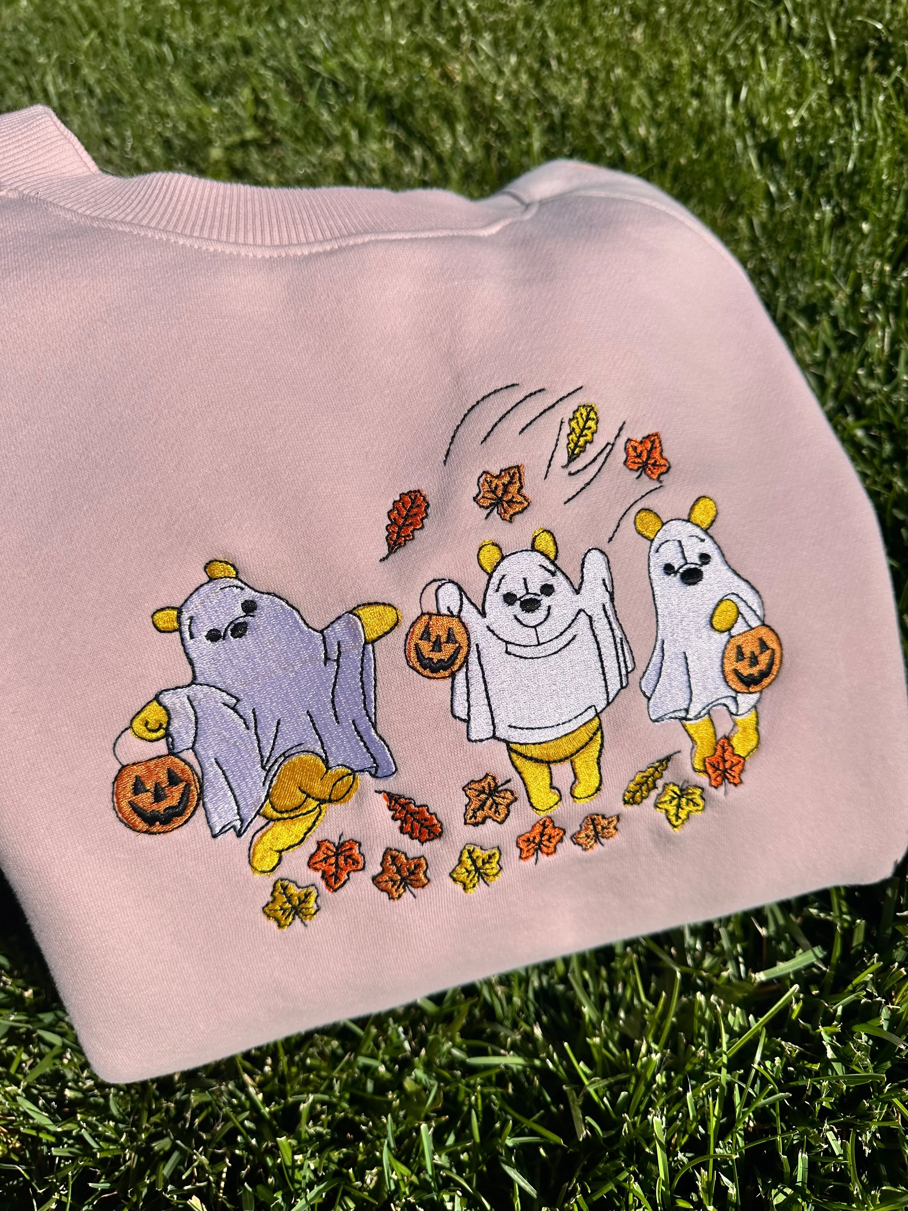Boo bear embroidered sweatshirts| Cute Halloween sweatshirts (Copy)