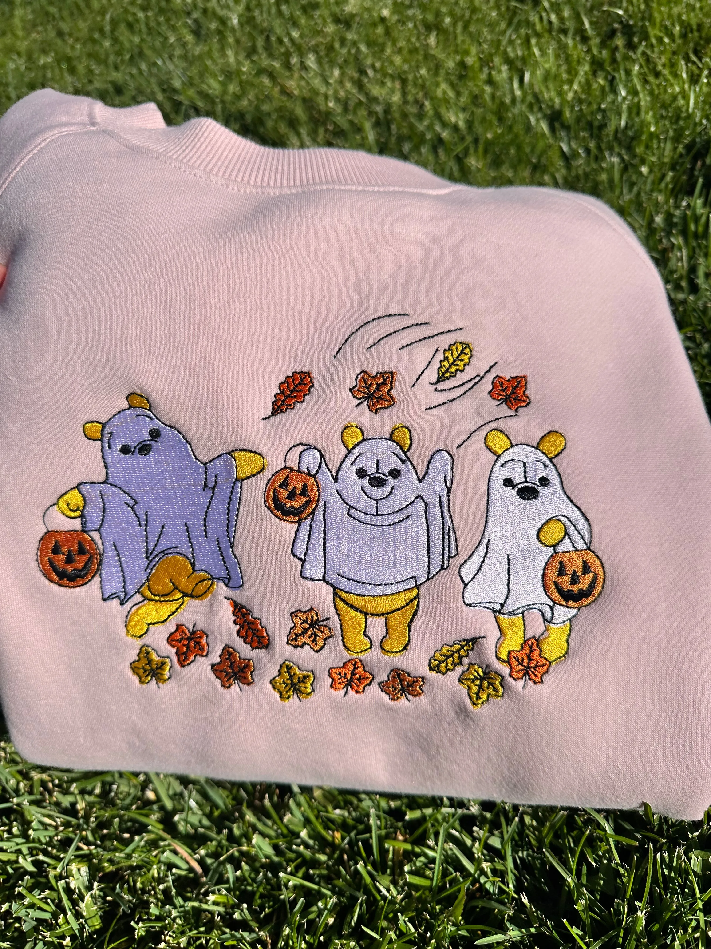 Boo bear embroidered sweatshirts| Cute Halloween sweatshirts (Copy)