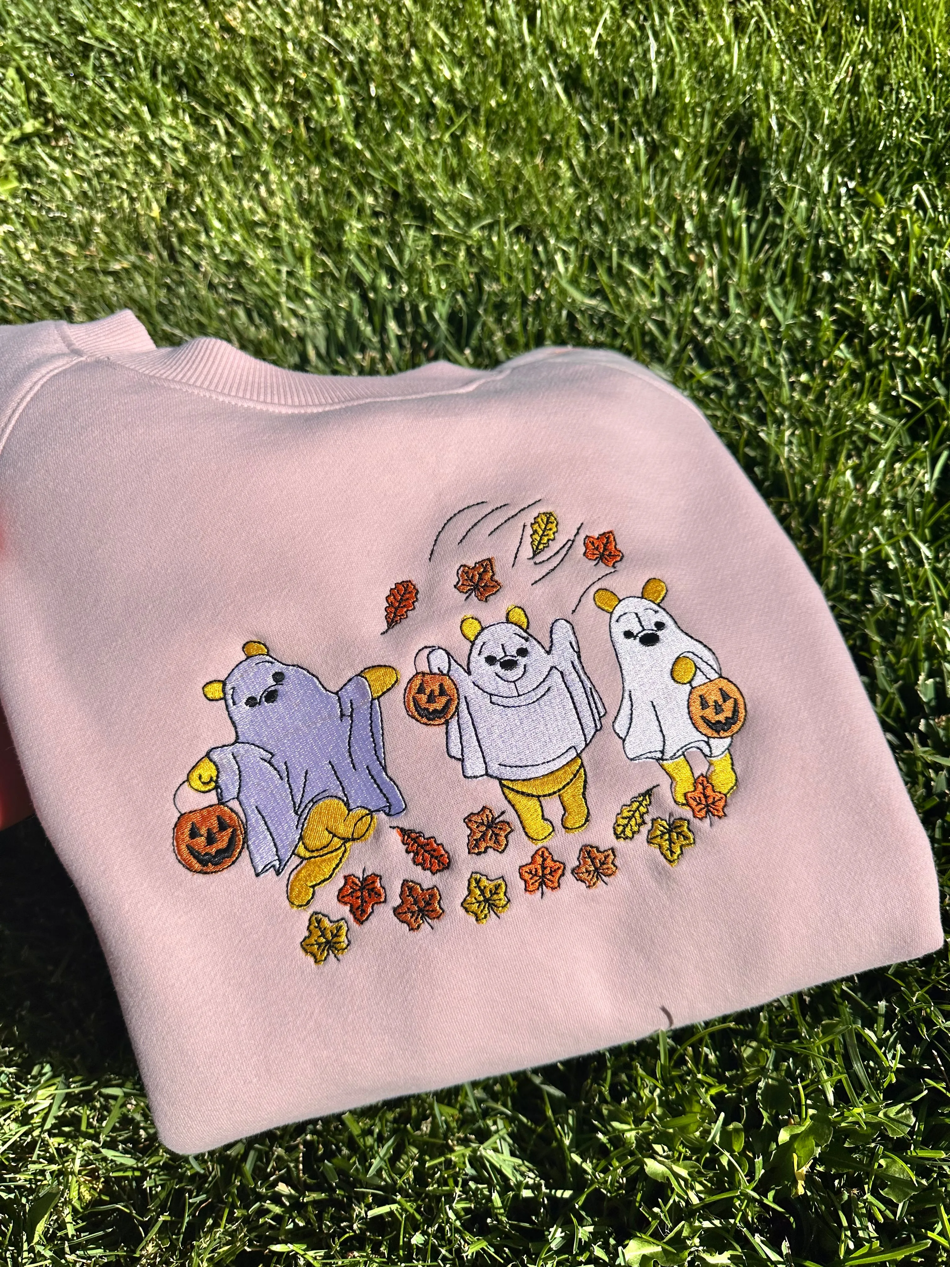 Boo bear embroidered sweatshirts| Cute Halloween sweatshirts (Copy)