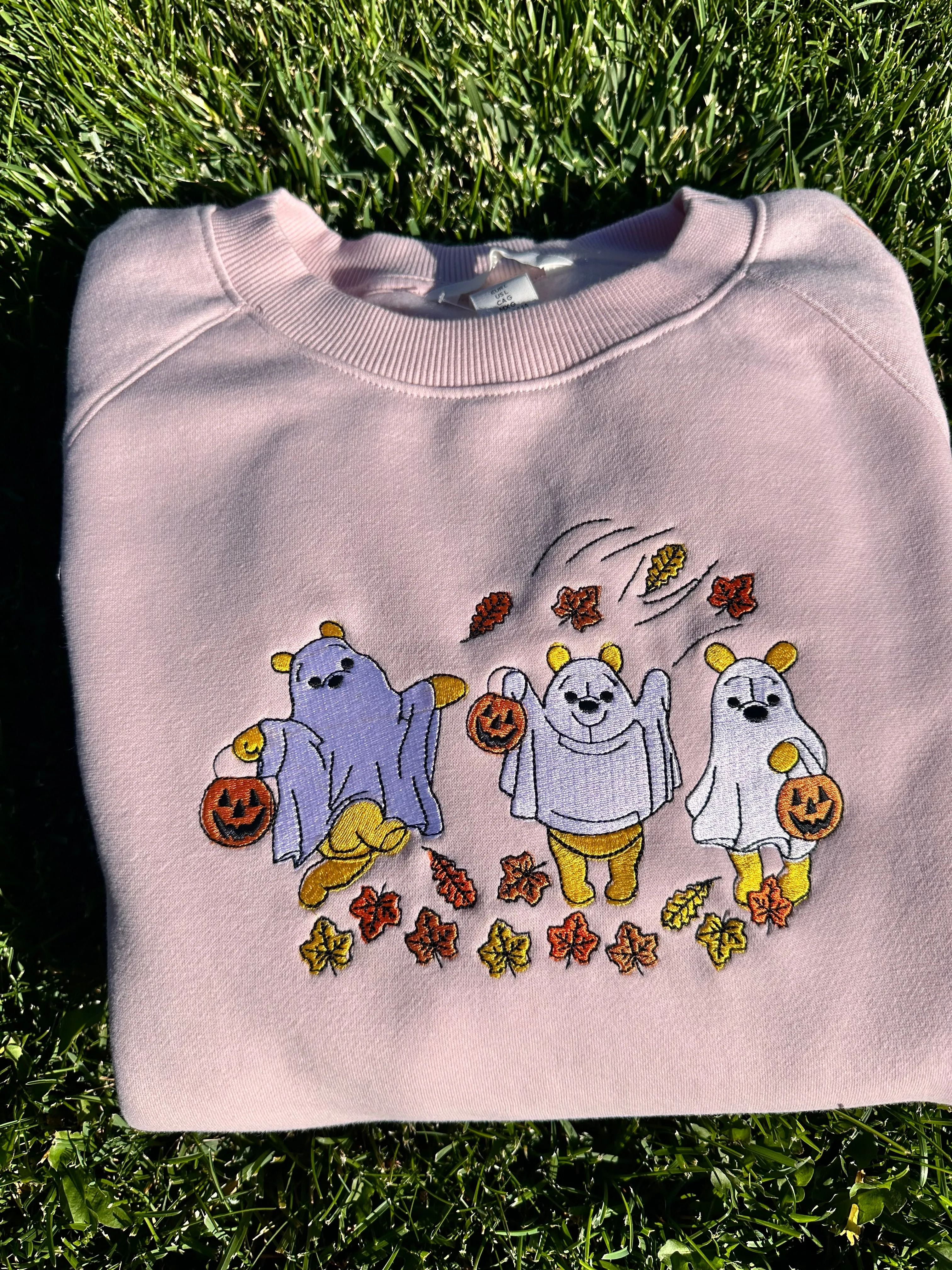 Boo bear embroidered sweatshirts| Cute Halloween sweatshirts (Copy)