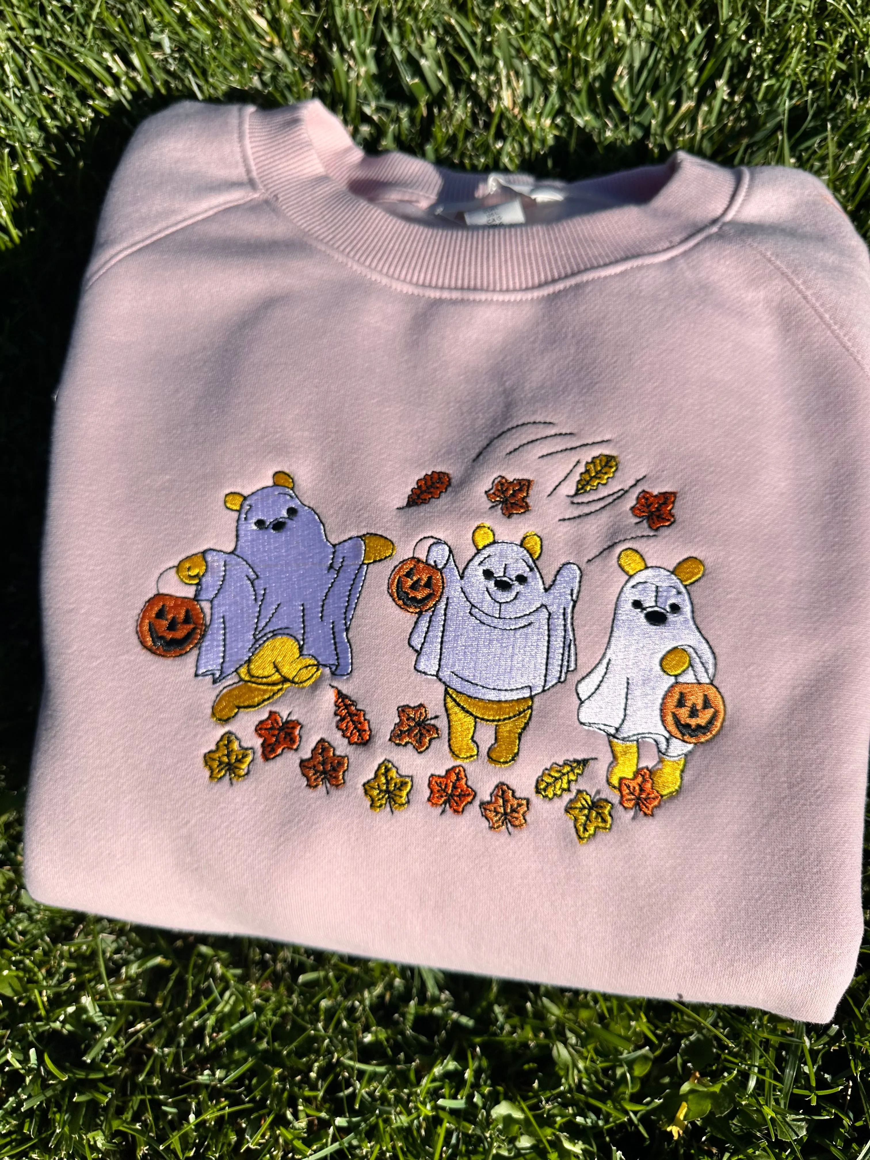 Boo bear embroidered sweatshirts| Cute Halloween sweatshirts (Copy)