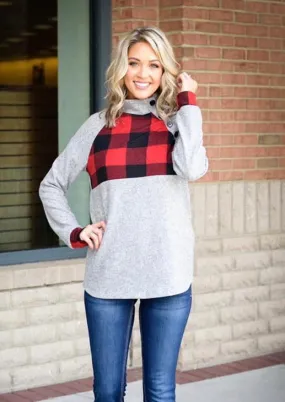 Buffalo Plaid Pullover- T914