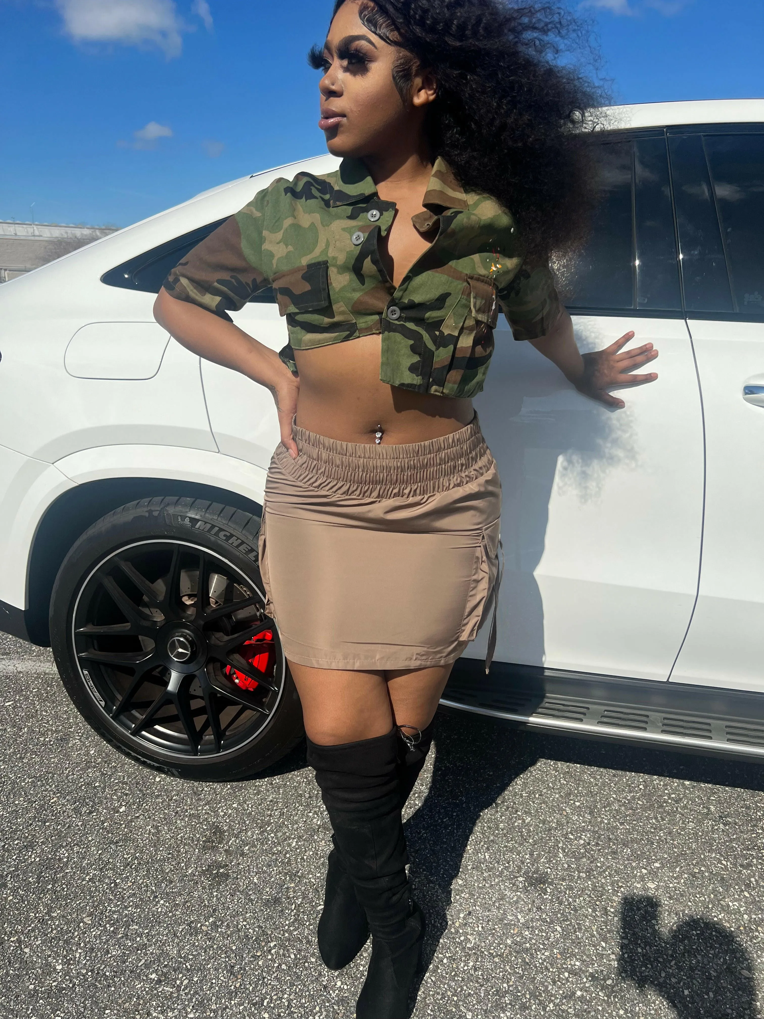 Cargo Mini Skirts