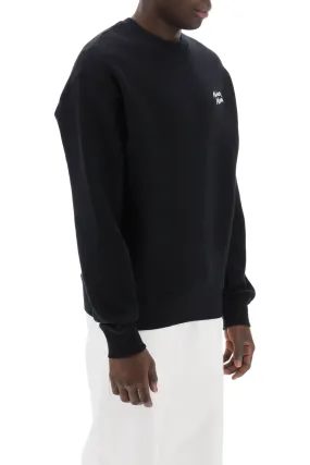 crewneck sweatshirt with logo lettering