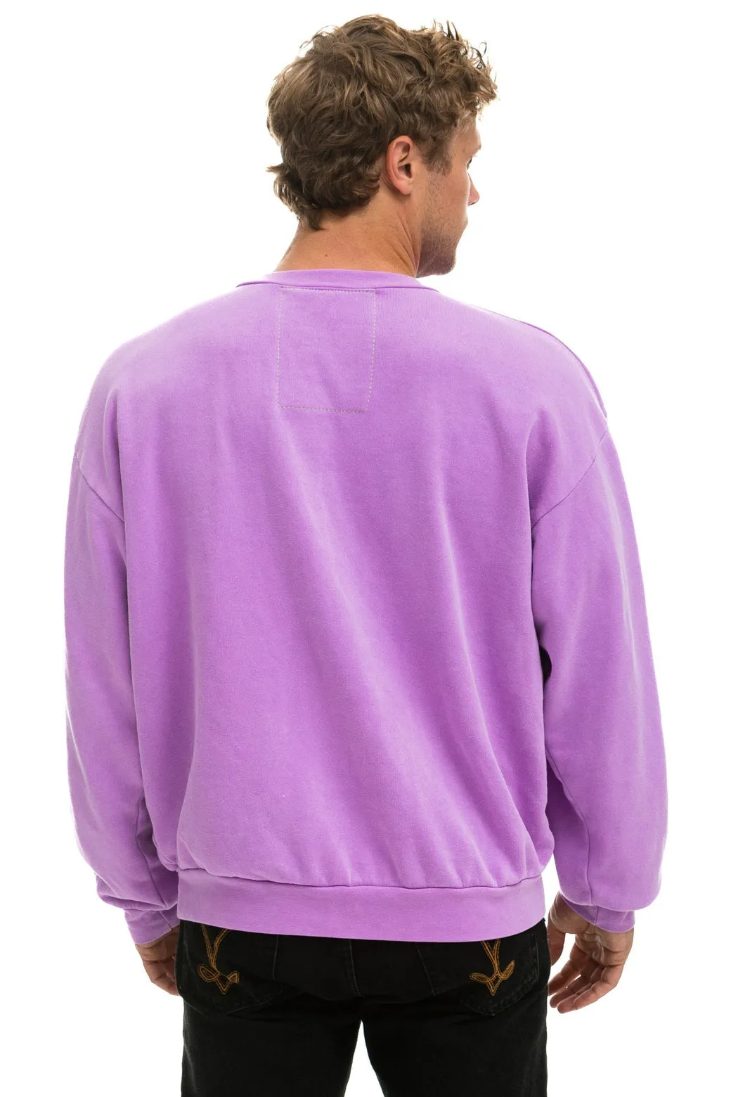 DAYDREAM RELAXED CREW SWEATSHIRT - NEON PURPLE