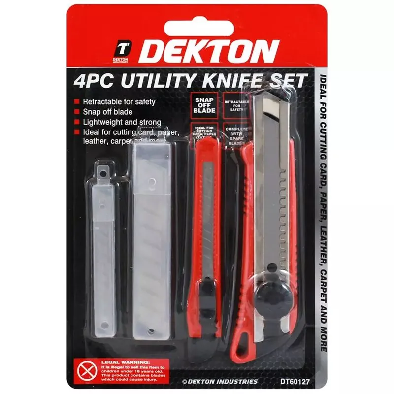 Dekton Utility Knife Set 4 Pack