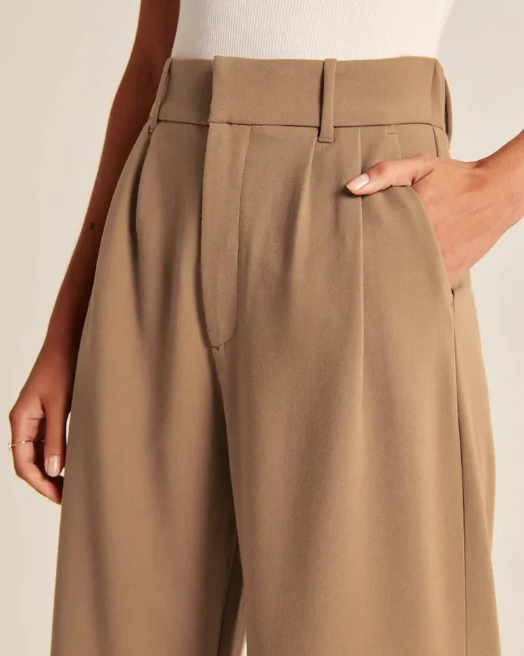 Effortless - Tailored pants with wide legs