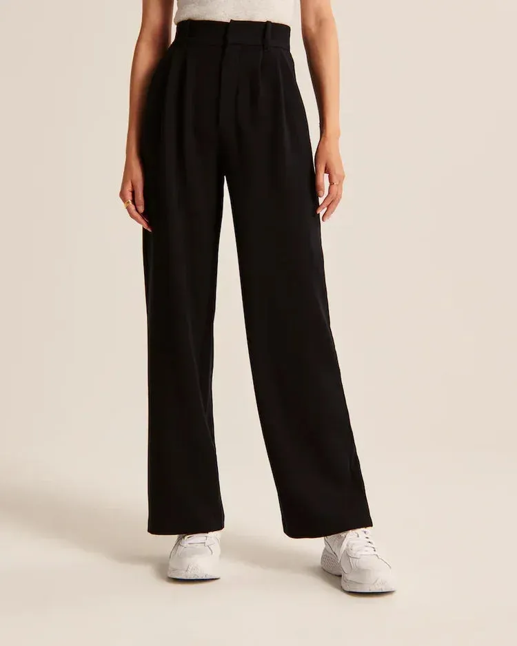 Effortless - Tailored pants with wide legs