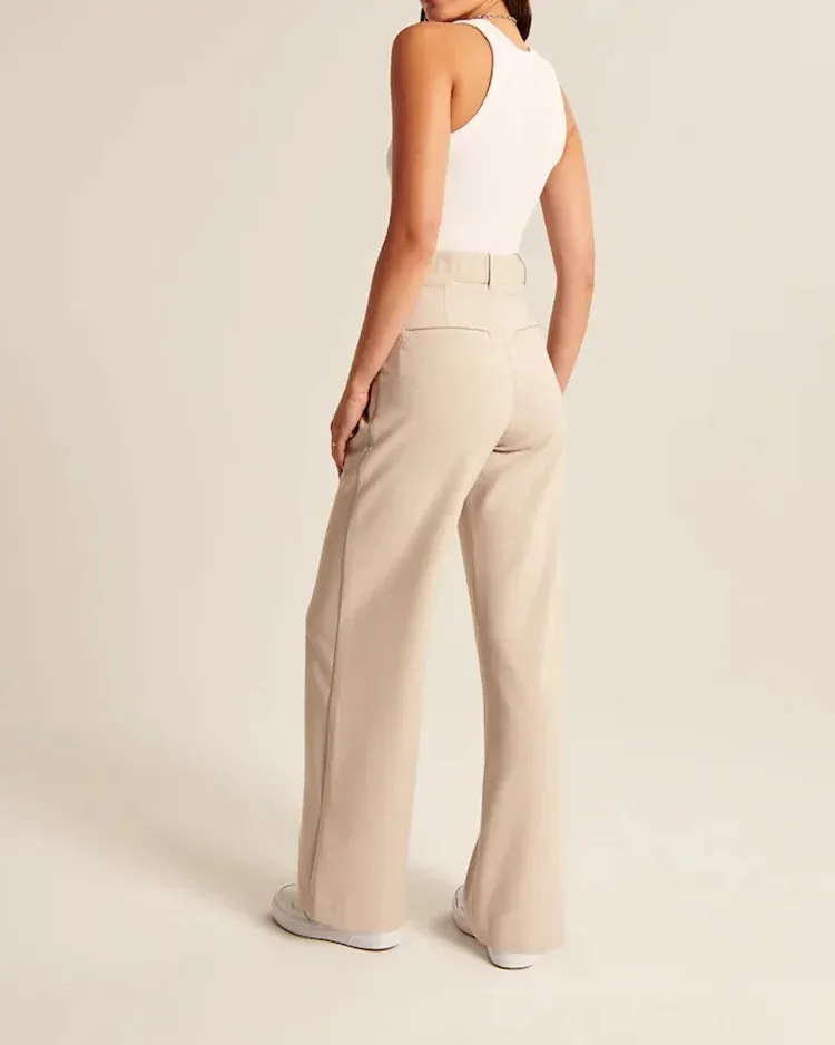 Effortless - Tailored pants with wide legs
