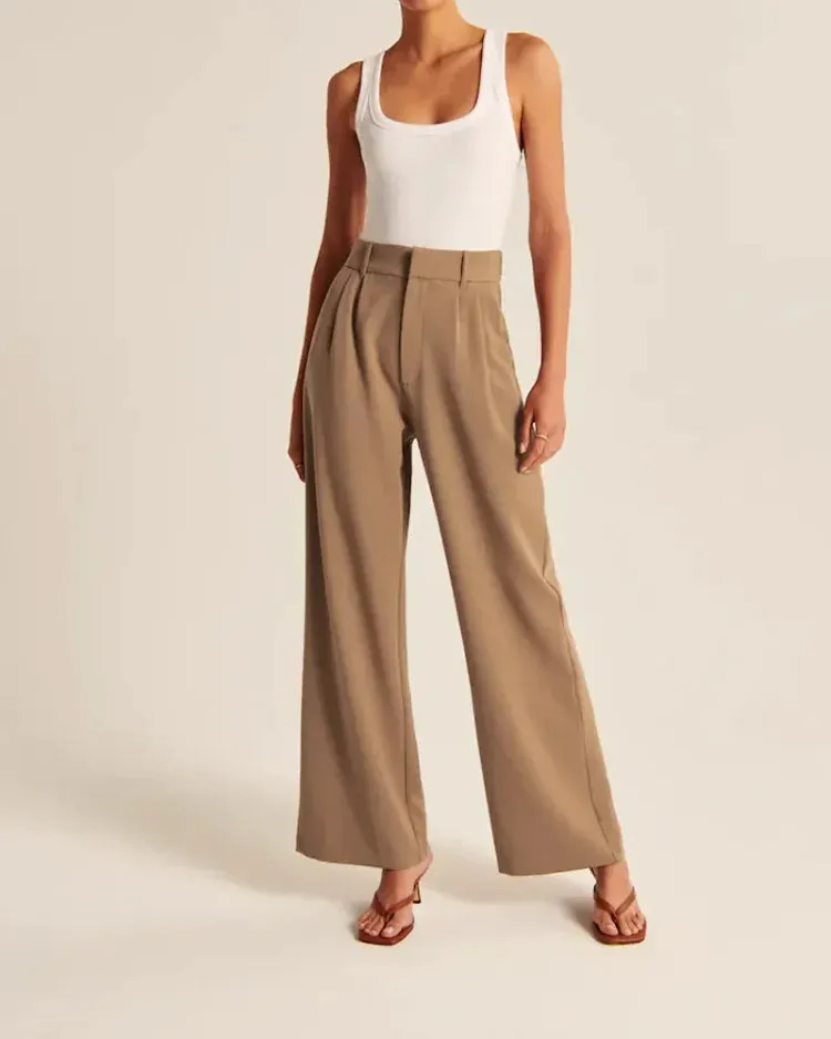 Effortless - Tailored pants with wide legs