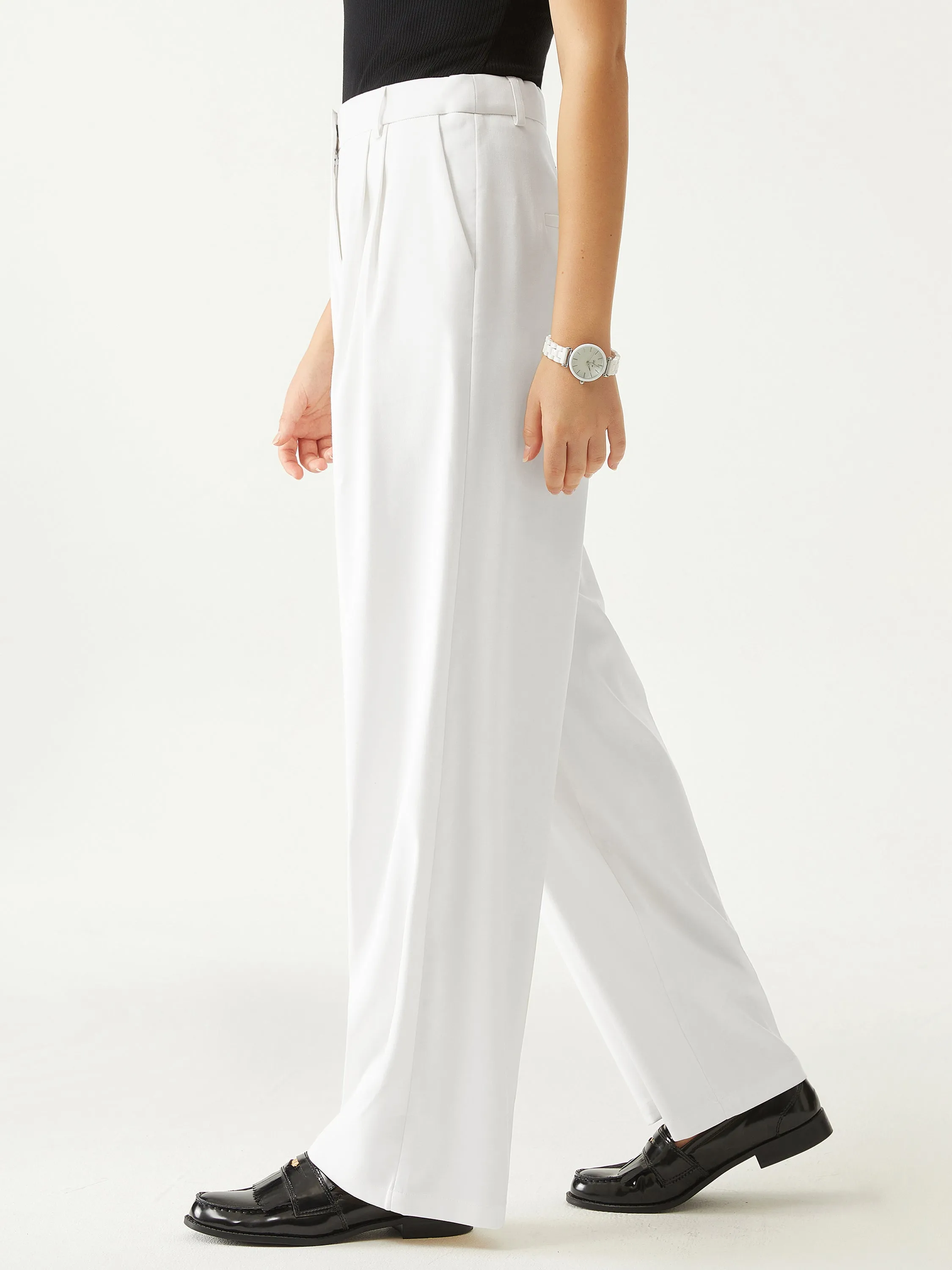Effortless Wide-Leg Tailored Pant