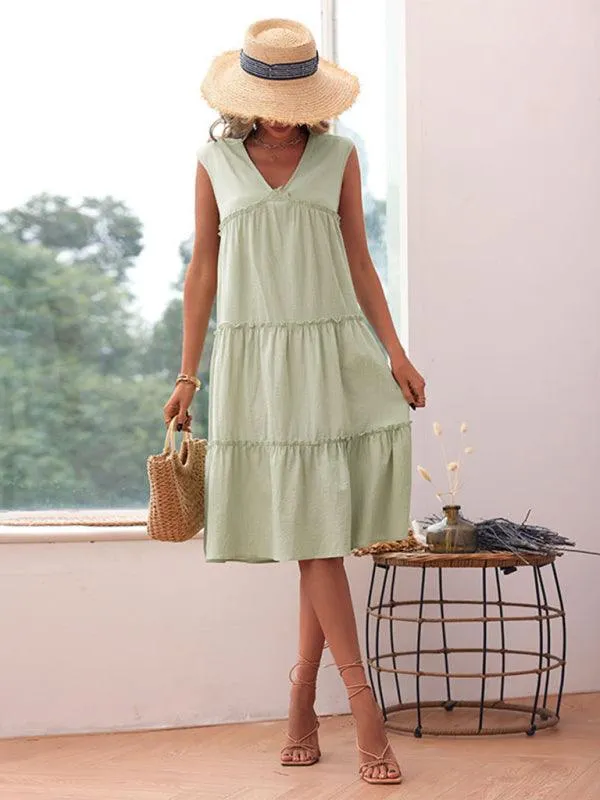 Effortlessly Elegant Sleeveless Dress: Your Versatile Wardrobe Staple