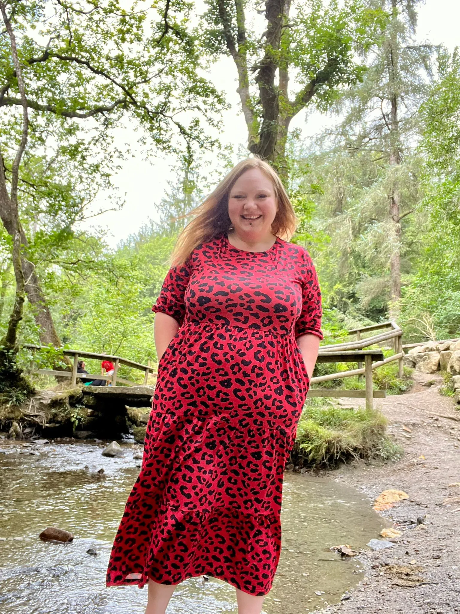 Evelyn Leopard Midi Breastfeeding Dress