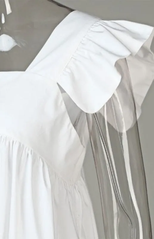 Feel Radiant in a Versatile Ruffle Shoulder Dress & Square Open Back
