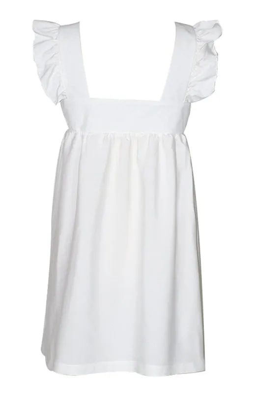 Feel Radiant in a Versatile Ruffle Shoulder Dress & Square Open Back