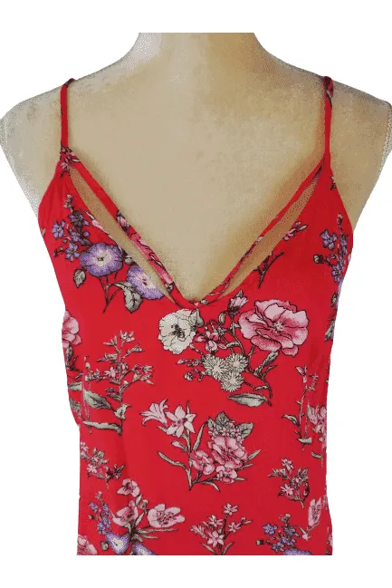 Forever 21 women's red shirt dress size S