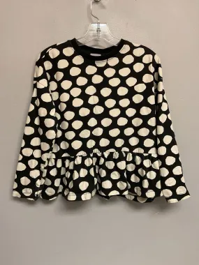 Hanna Andersson Size 8 Blk & Wht Cotton Big Girls Tees/Polos/Tunics
