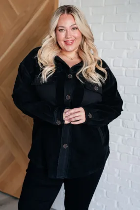 Jodifl Fantastic in Fleece Jacket in Black