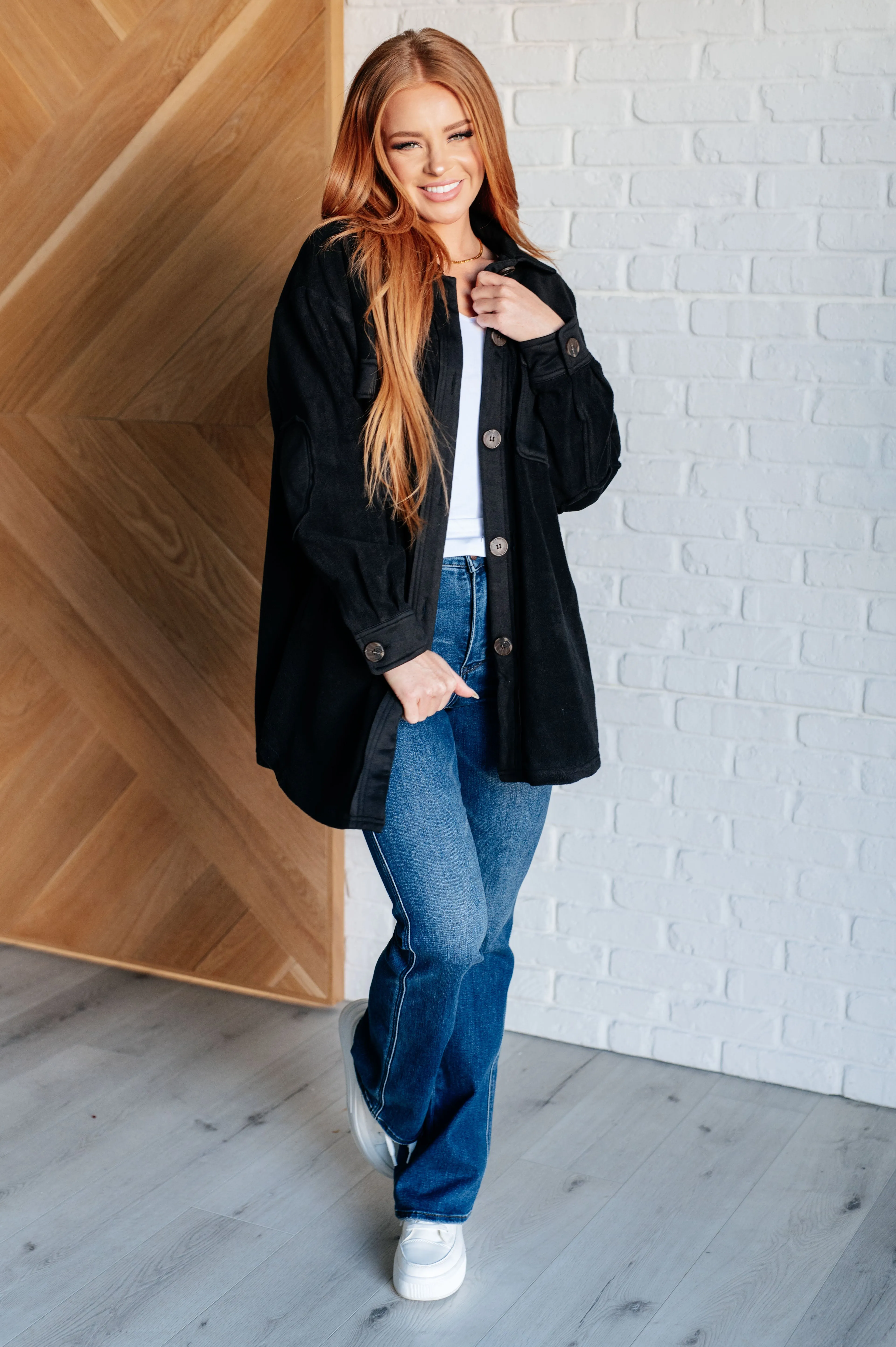 Jodifl Fantastic in Fleece Jacket in Black
