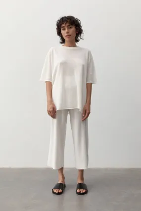 Knit Lounge White Pants