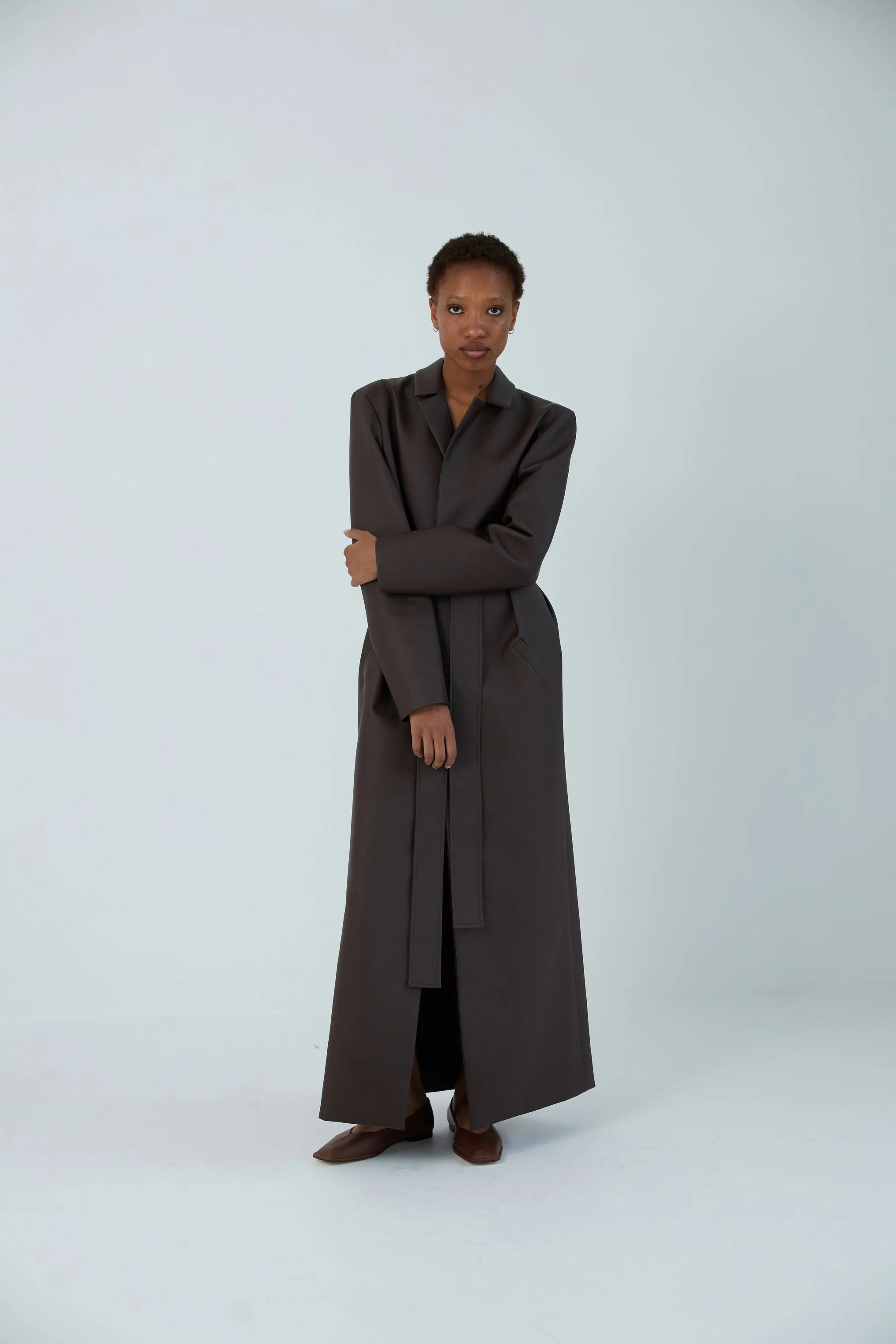 Maxi coat brown