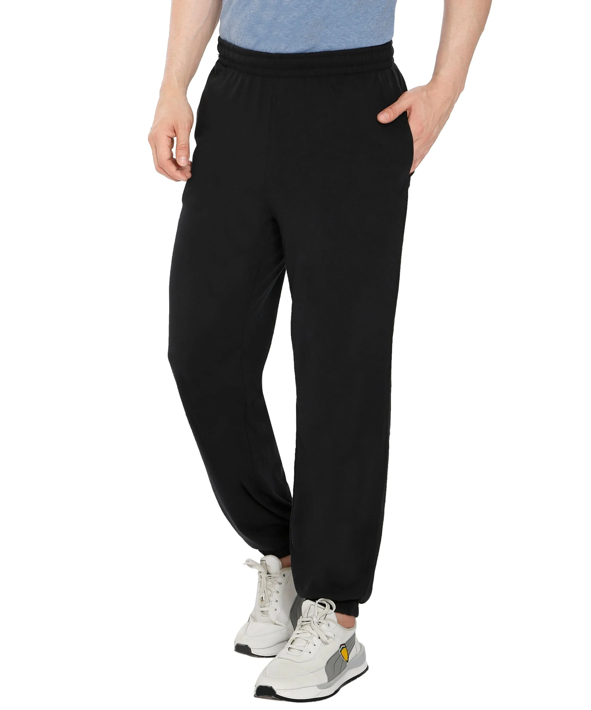 Men's Knit Pants – Pull On Elastic Waist for Effortless Dressing and Relaxed Comfort