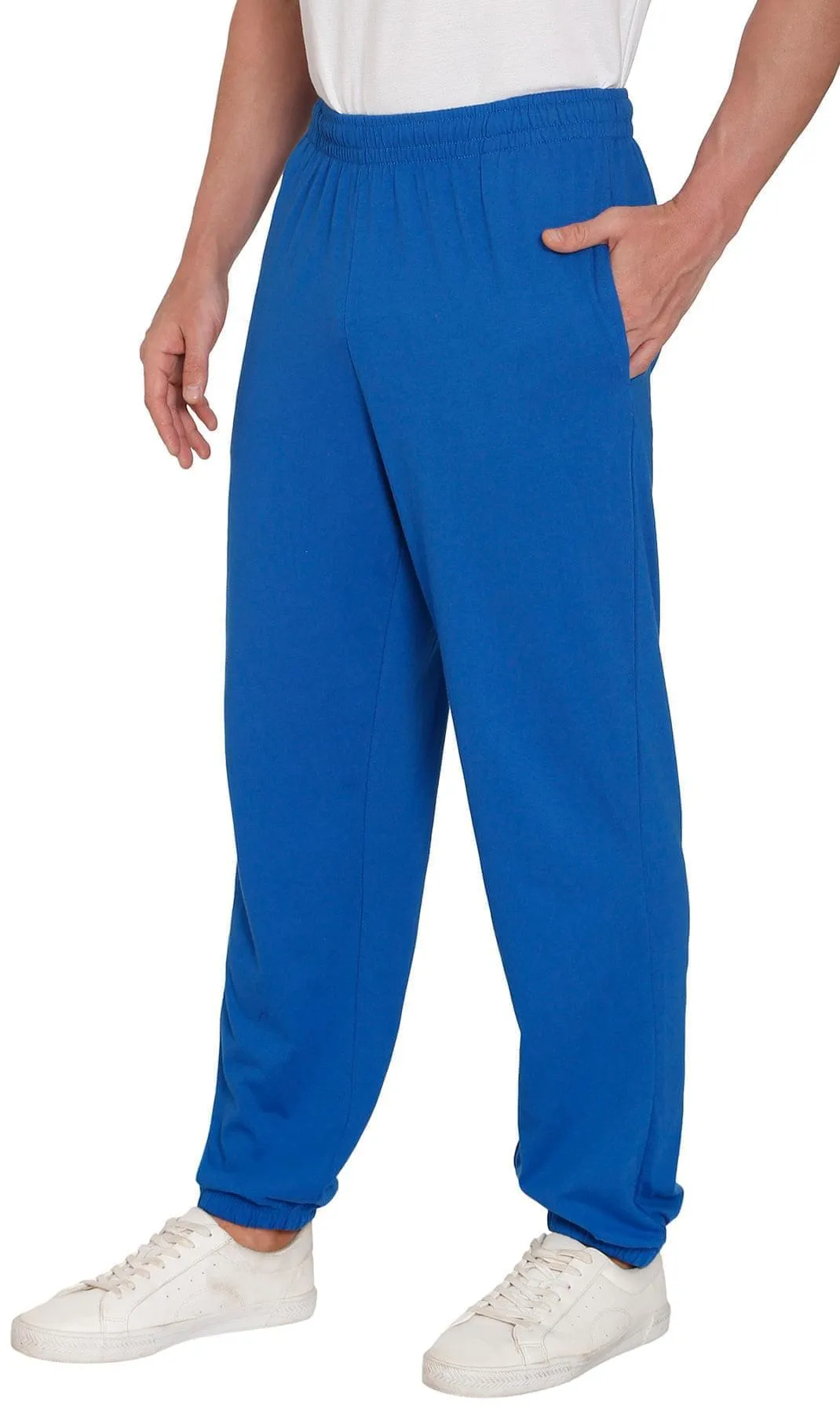 Men's Knit Pants – Pull On Elastic Waist for Effortless Dressing and Relaxed Comfort
