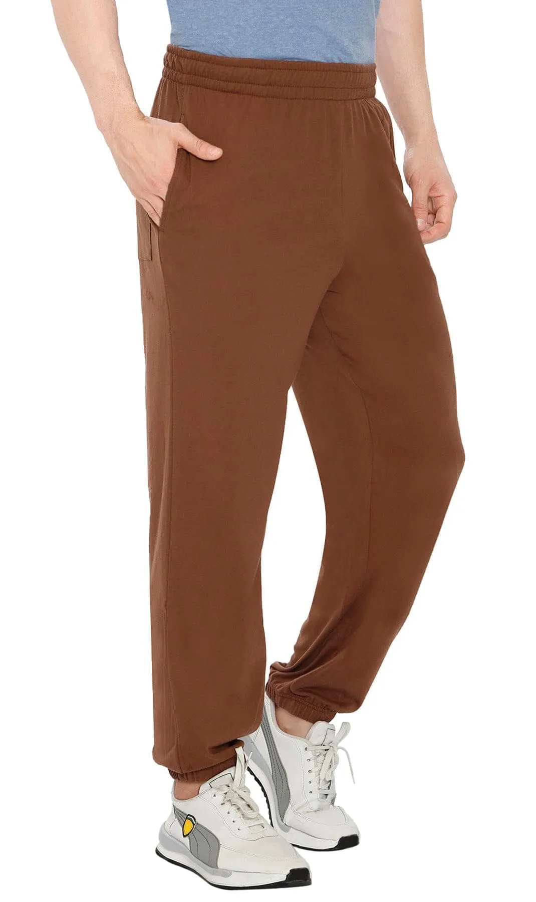 Men's Knit Pants – Pull On Elastic Waist for Effortless Dressing and Relaxed Comfort