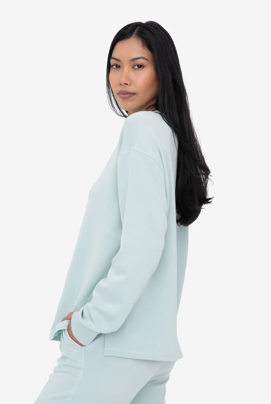 MOB Relaxed Sweatshirt-Sea Spray