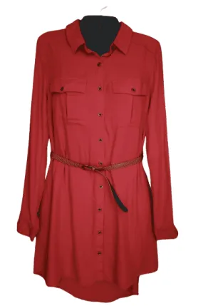 New Look women's rust, shirt dress size M