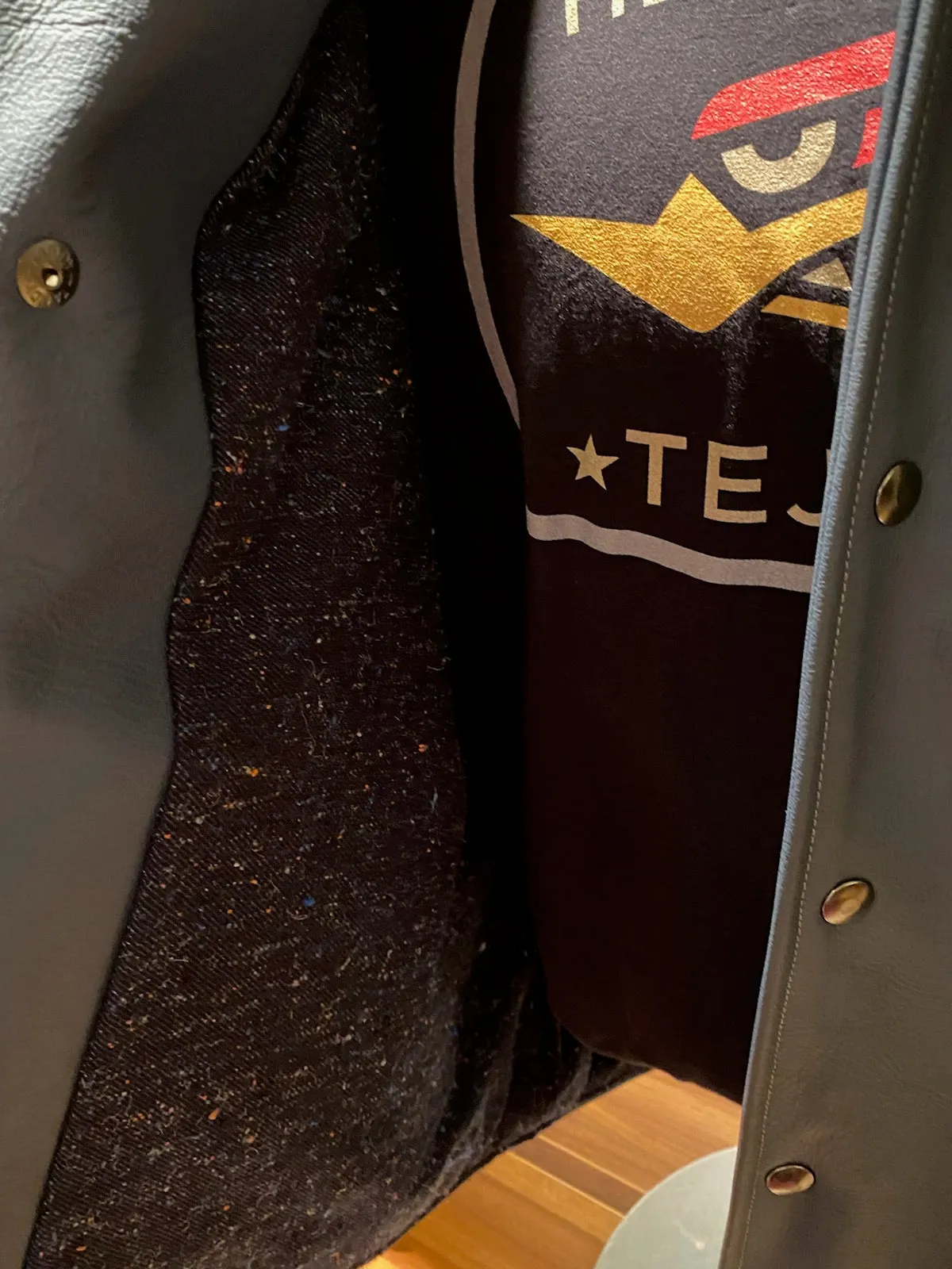 "AGAVE AZUL" COLOR LEATHER JACKET w/LINING