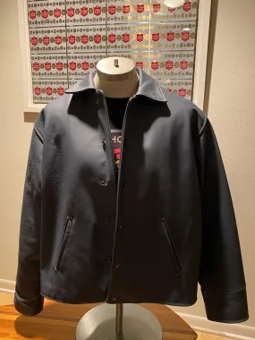 "AGAVE AZUL" COLOR LEATHER JACKET w/LINING