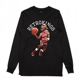 Retro Kings MJ 1985 Black L/S Tee