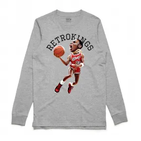 Retro Kings MJ 1985 Grey L/S Tee