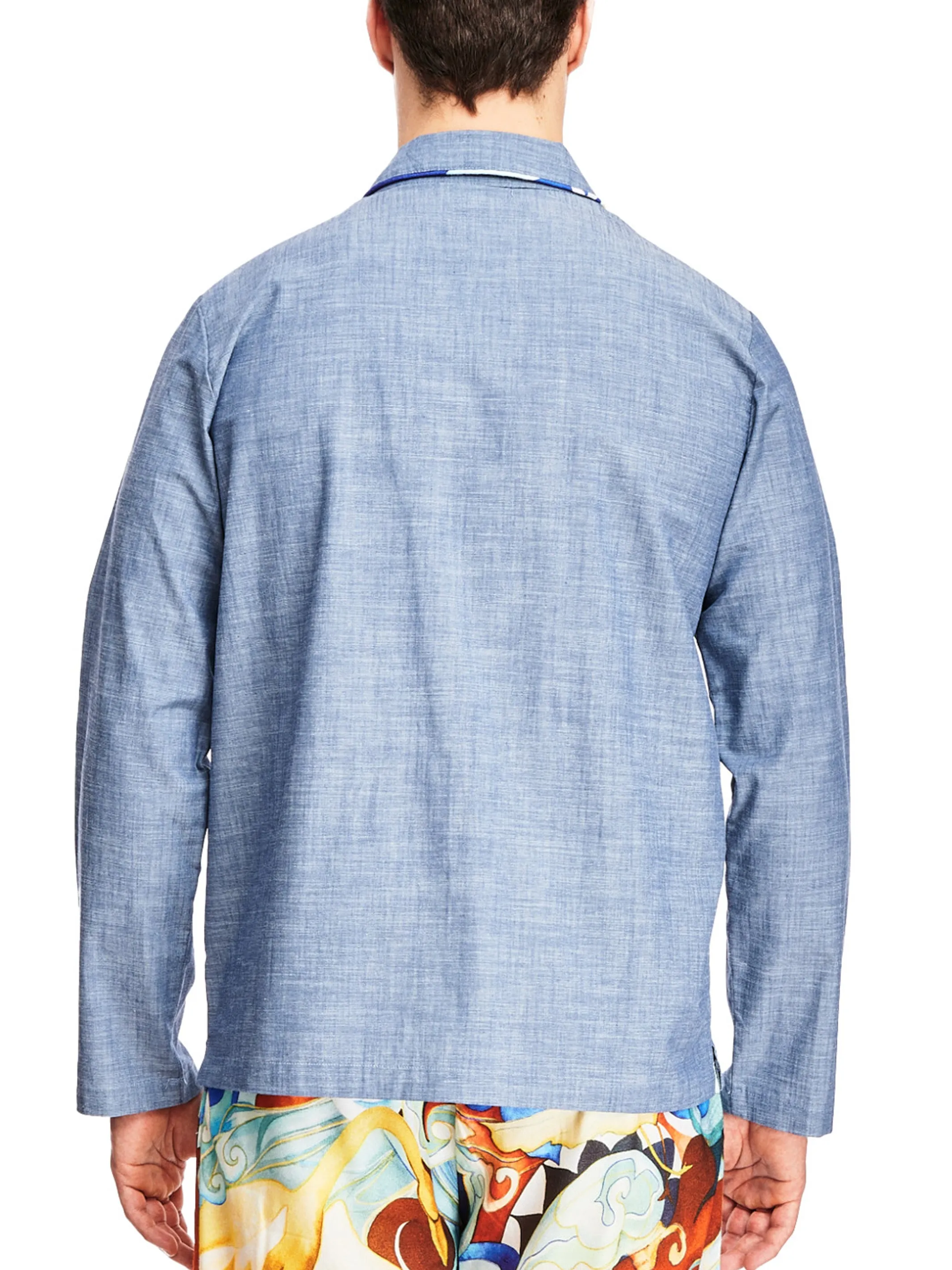 Robert Graham Chambray Long Sleeve Top