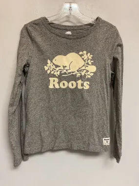 Roots Size 10 Gray Cotton Big Girls Tees/Polos/Tunics