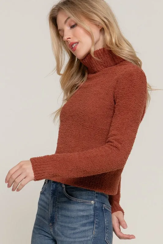 Rust Cozy Turtleneck