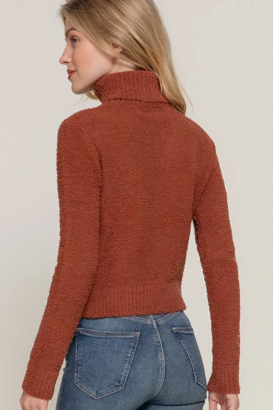 Rust Cozy Turtleneck