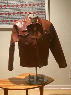 THE "TEQUILA ANEJO" LEATHER JACKET w/LINING and POCKETS