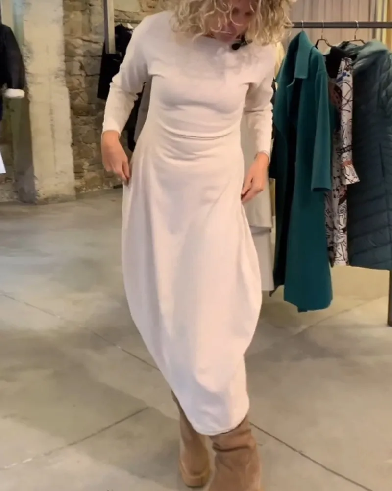 Versatile round neck dress